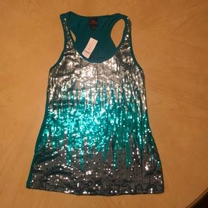 2b bebe Sequin tank top